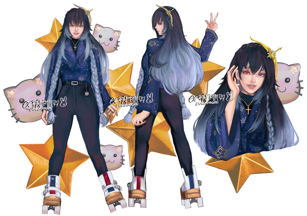 Navu's VTuber Reference Sheet Commission